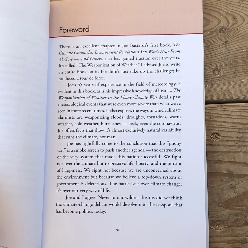 The Weaponization of Weather in the Phony Climate War Book